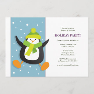 Invitation de fête mignonne de fête de vacances du