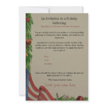 Invitation de fête patriotique pour les fêtes hist