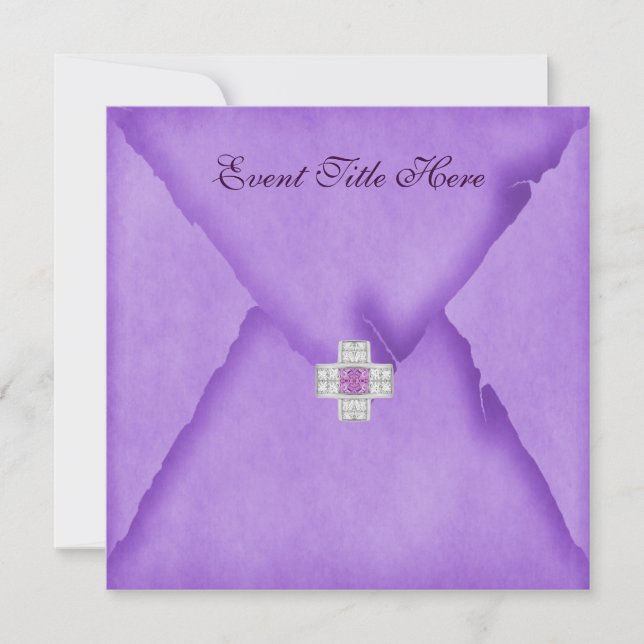 Invitation de fête personnalisée avec bijoux (Devant)