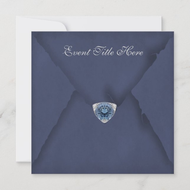 Invitation de fête personnalisée avec bijoux (Devant)