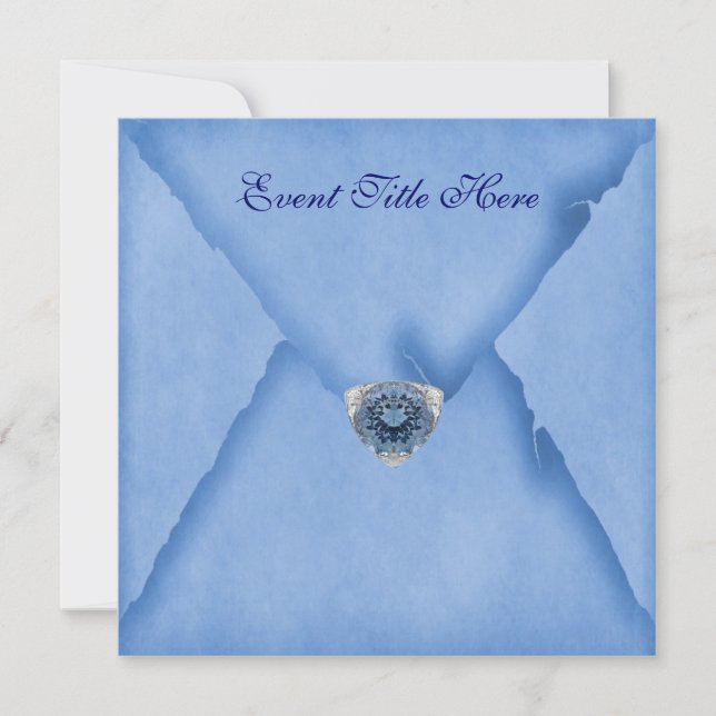 Invitation de fête personnalisée avec des bijoux (Devant)