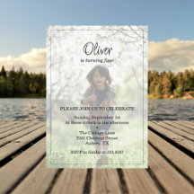 Invitation de fête photo personnalisée pour l'anni