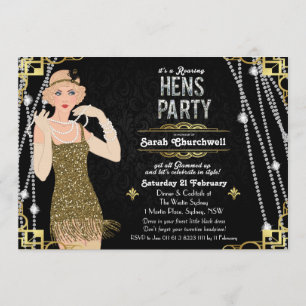 Invitation de fête pour enterrement de vie de jeun