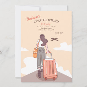 Invitation de fête pour filles qui entrent à l'uni