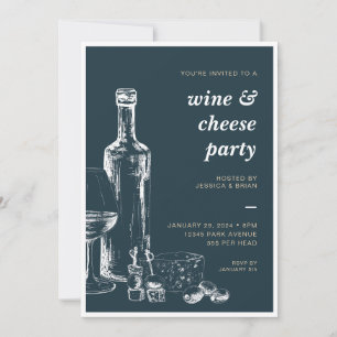 Invitation de fête pour toute occasion Vin & Froma