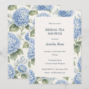 Invitation de fête prénuptiale et thé dans le jard