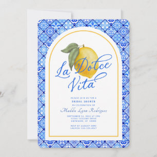 Invitation de fête prénuptiale La Dolce Vita Itali