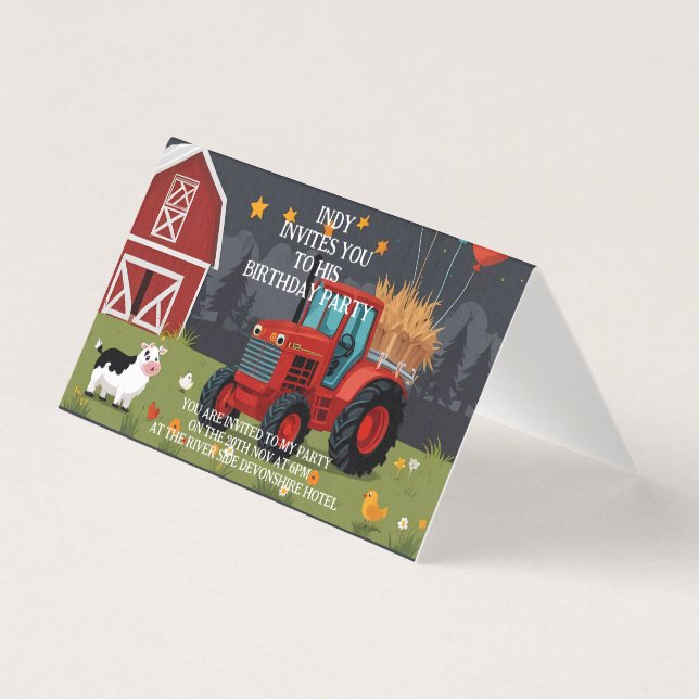 Invitation de fête que vous pouvez personnaliser à (Front)