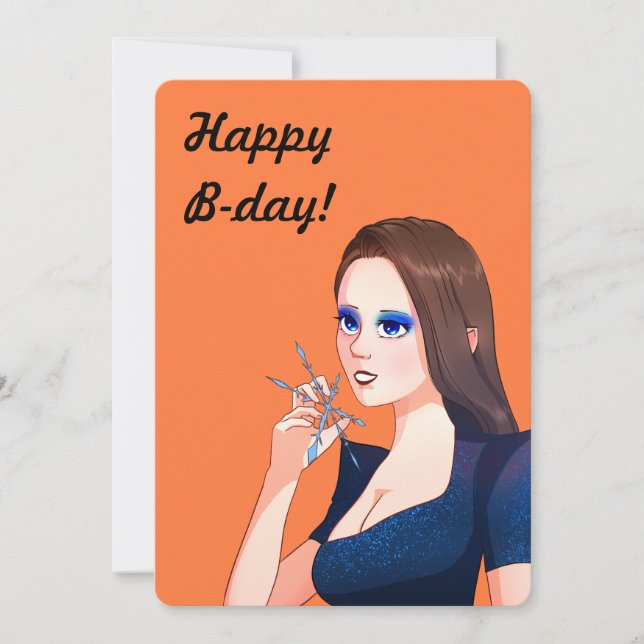 Invitation de fête rétro pour femme anniversaire (Devant)
