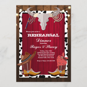 Invitation de fête western