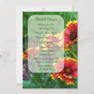 Invitation de Fêtes des mariées florales de margue