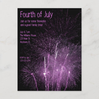 Invitation de feux d'artifice
