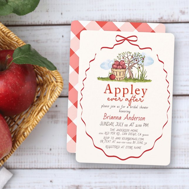 Invitation de Fiançailles Appley Ever After sous l (Créateur téléchargé)
