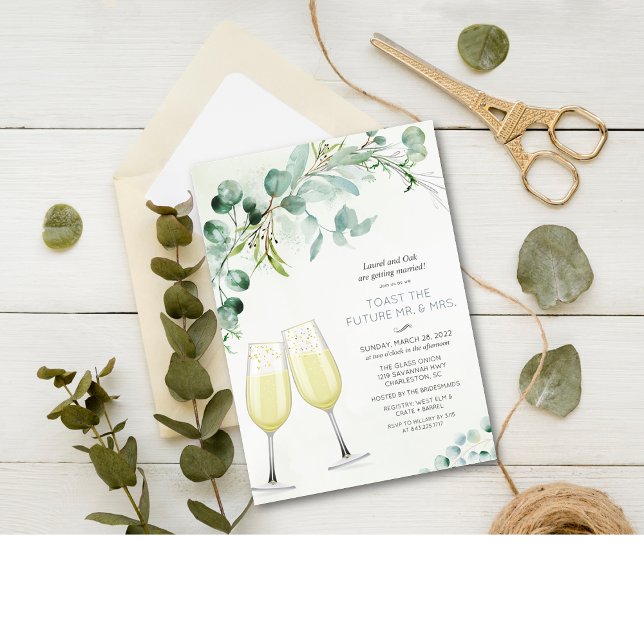 Invitation de fiançailles Brunch et Bubbly (Créateur téléchargé)