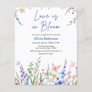 Invitation de fiançailles Budget Love is in Bloom 