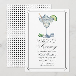 Invitation de Fiançailles Classieuse Margs & Matri