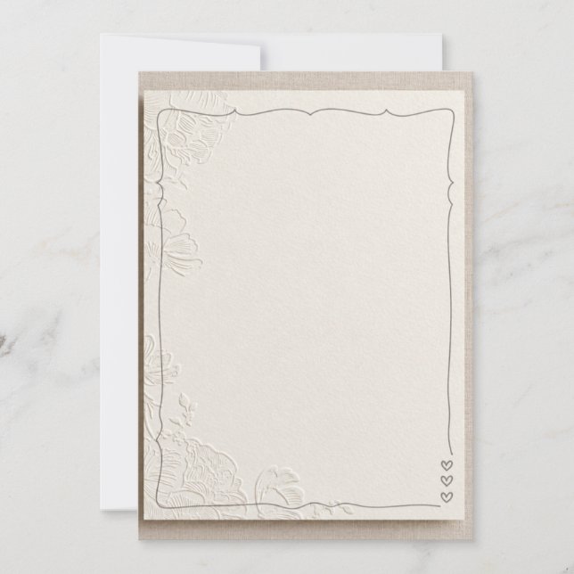 Invitation de fiançailles de mariage (Devant)