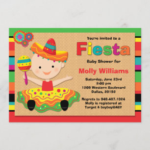 Invitation de Fiesta Baby shower