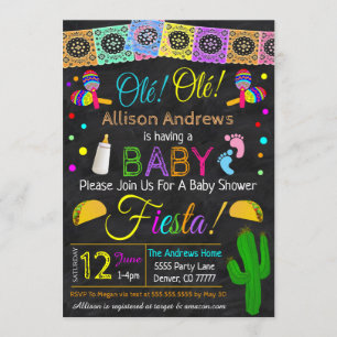Invitation de Fiesta Baby shower