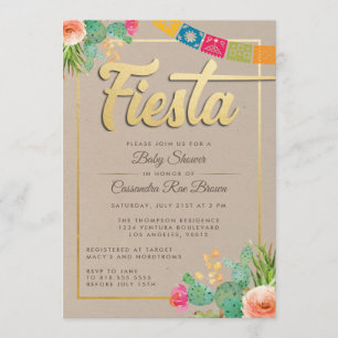 Invitation de Fiesta Baby shower