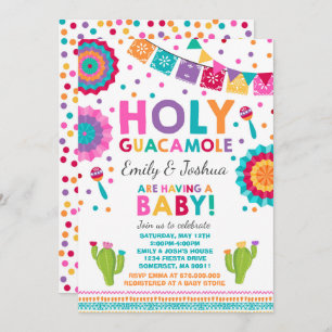 Invitation de Fiesta Baby shower Saint-Guacamole
