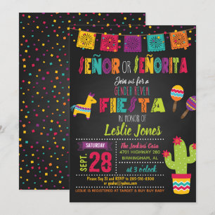 Invitation de Fiesta Gender Reveillez