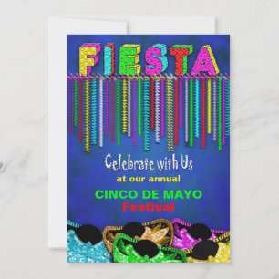 INVITATION DE FIESTA PARTY - CINCO DE MAY0 - BRILL