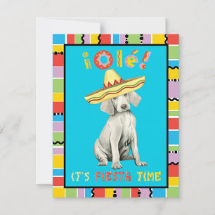 Invitation de Fiesta Weimaraner