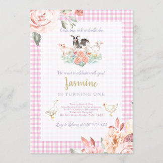 Invitation de fille d'anniversaire de Baryard de