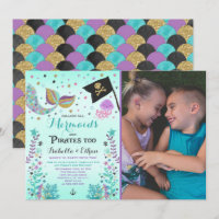 Invitation de fille de garçon d'enfant de mêmes