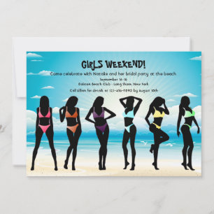 Invitation de filles bikini