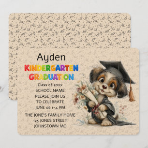 Invitation de fin d'année à la maternelle pour chi