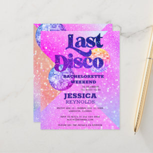 Invitation de fin de semaine Disco Dernier Budget