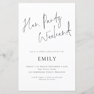 Invitation de fin de semaine du script de fin de s