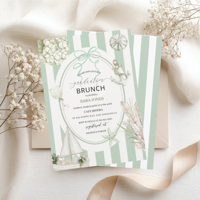 Invitation de fin d'études aux fleurs sauvages élé (Créateur téléchargé)