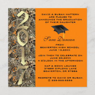 Invitation de fin d'études Camo Classic 2017