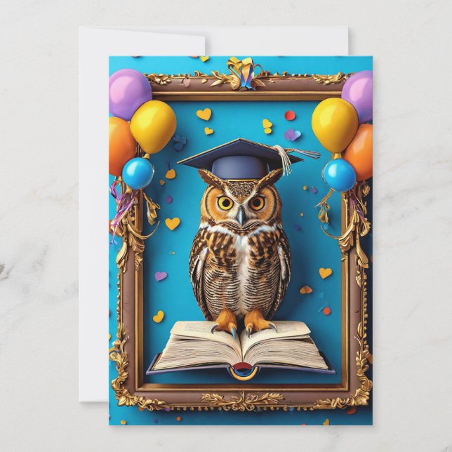 🦉 Invitation de fin d'études de la Chouette Intel (Devant)