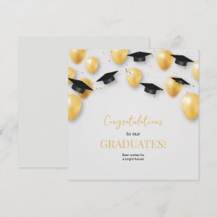 Invitation de fin d'études joyeuse, diplômé minima