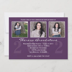 Invitation de fin d'études Purple 2012