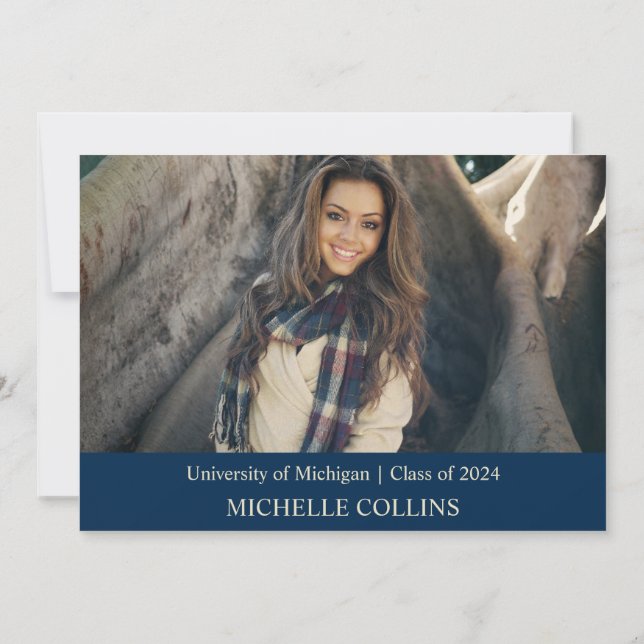 Invitation de finition d'or élégant (Dos)