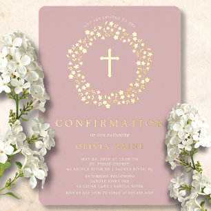 Invitation de flacon flou de confirmation