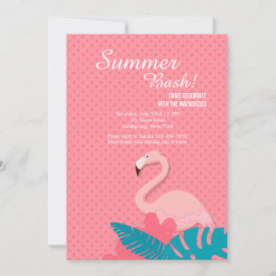Invitation de Flamant rose gracieuse