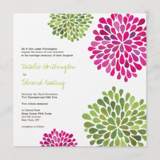 Invitation de fleurs de fleur de roses indien et