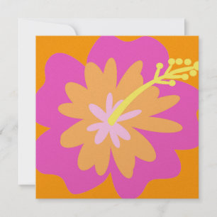 Invitation de fleurs d'Hibiscus