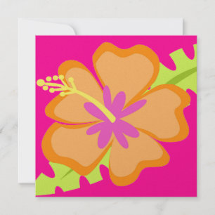 Invitation de fleurs d'Hibiscus