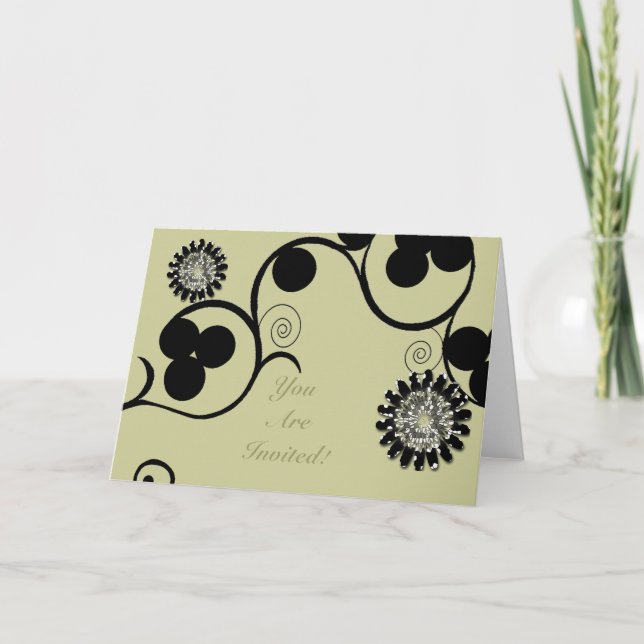 Invitation de fleurs et de fleurs (Devant)