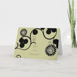 Invitation de fleurs et de fleurs