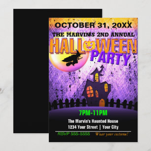 Invitation de flyer de promo de club de fête Hallo