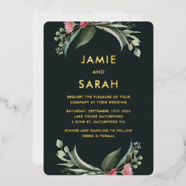 Invitation de Foil Gum Blossom