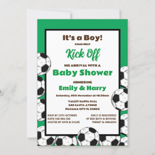 Invitation de football modifiable